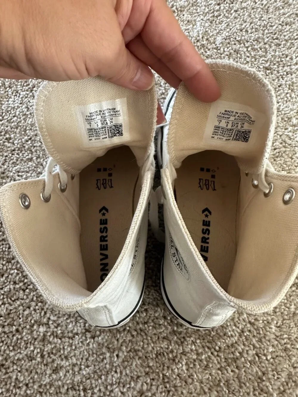 Converse Chuck Taylor All Star Lift Platform High Tops Size 7